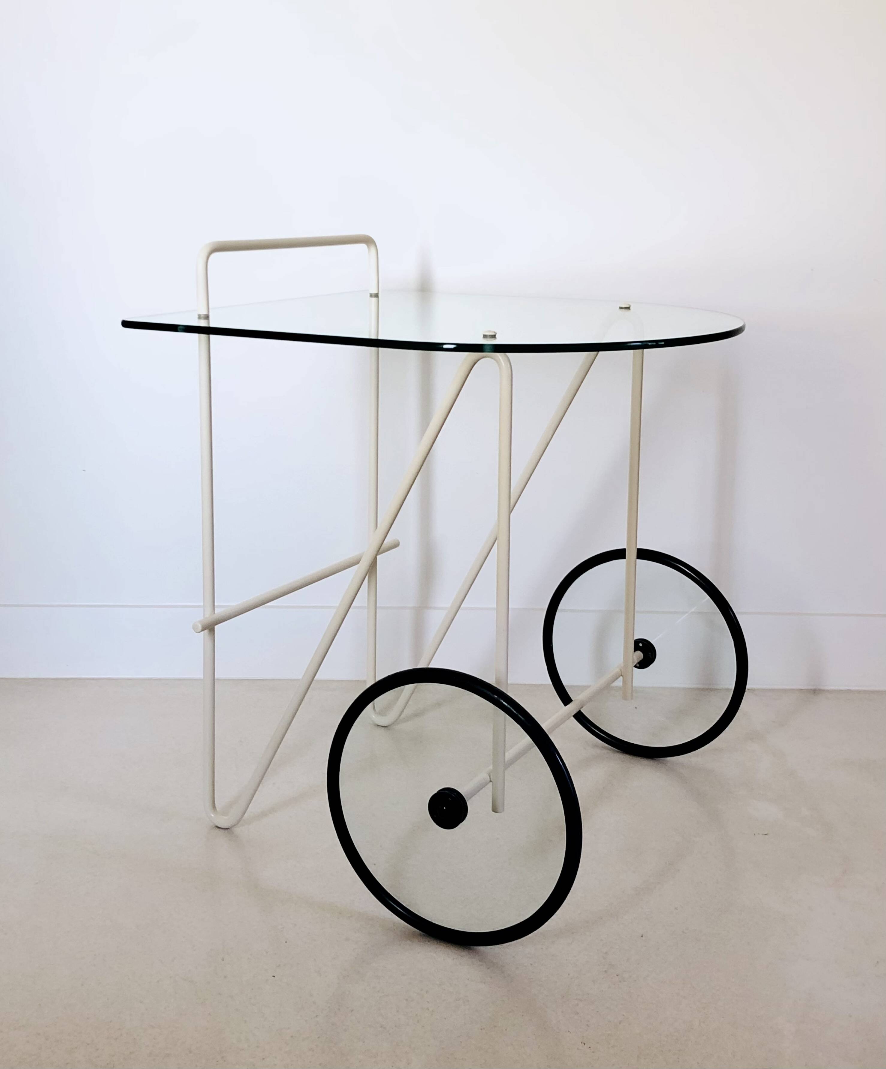 Porada Arredi service trolley, Italy 1980s