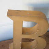 Old sign letter B