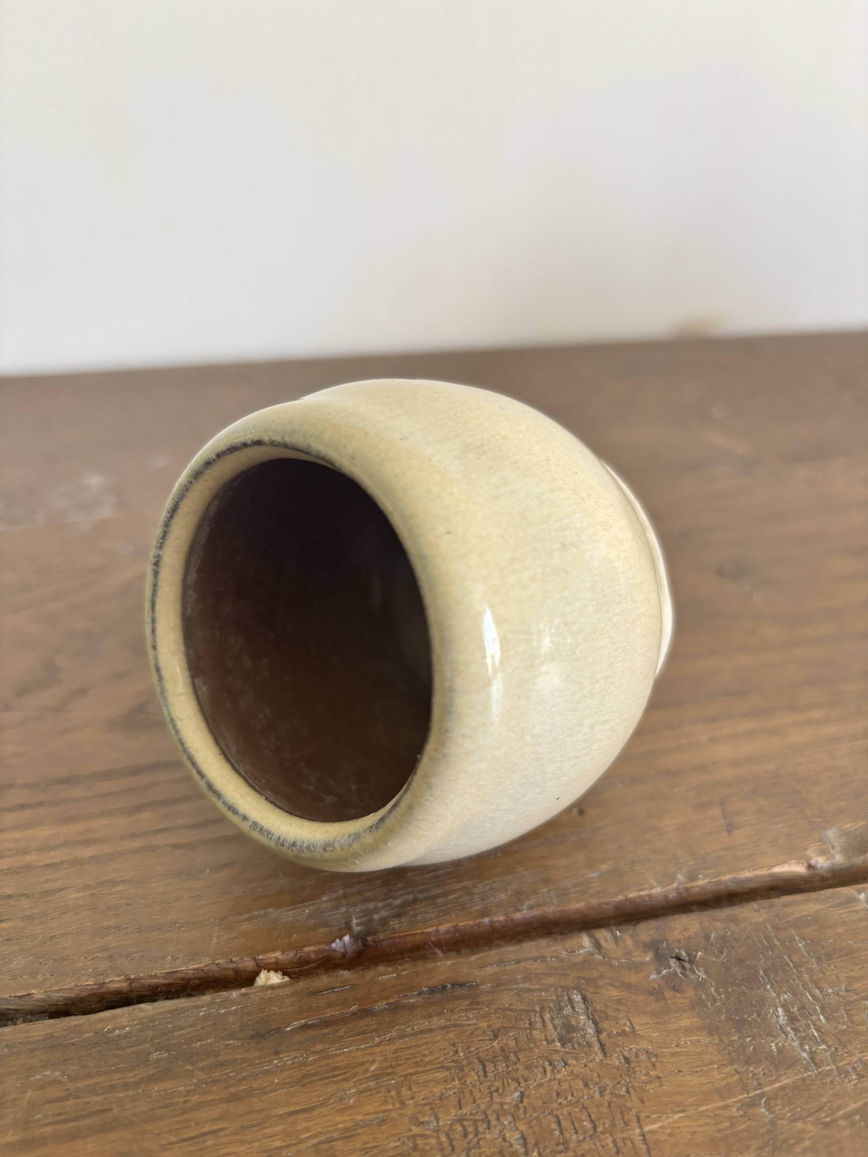 Set of French artisanal stoneware ceramics – 1960s