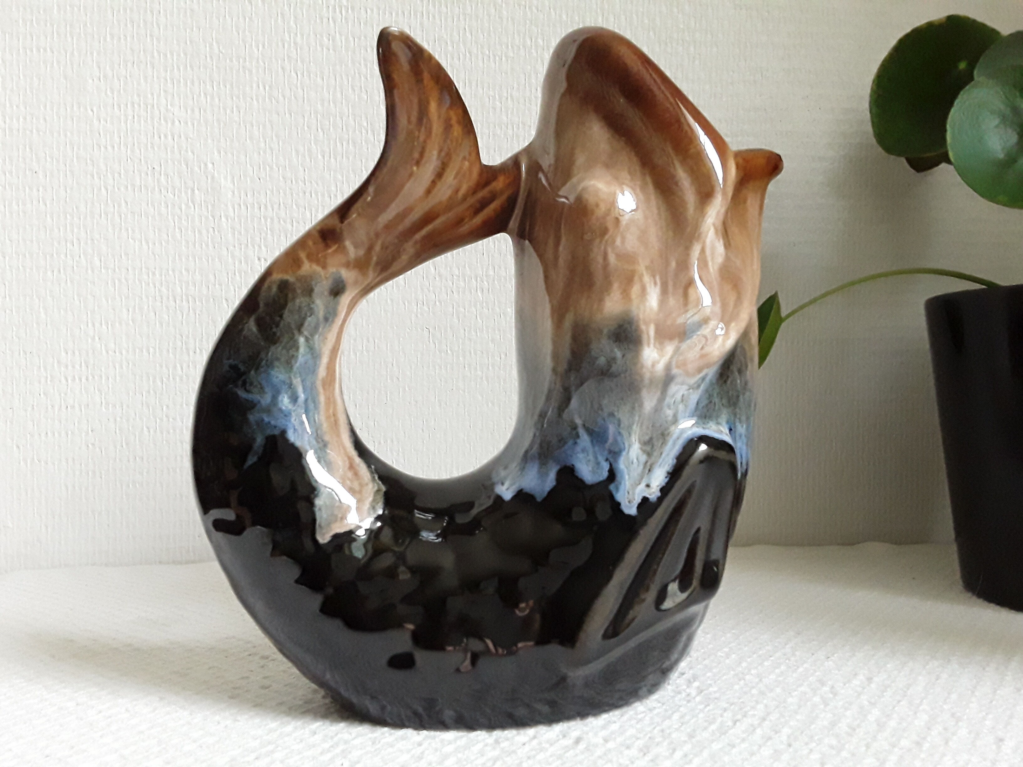 Vintage fish pitcher