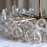 Ceiling flowers in murano glass and brass