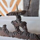 Wrought iron metal candle holder 4 candles