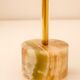 Mid-century modern Italian onyx and brass table lamps, set of 2