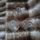 3 vintage stemmed glasses
