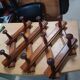 Vintage accordion coat rack