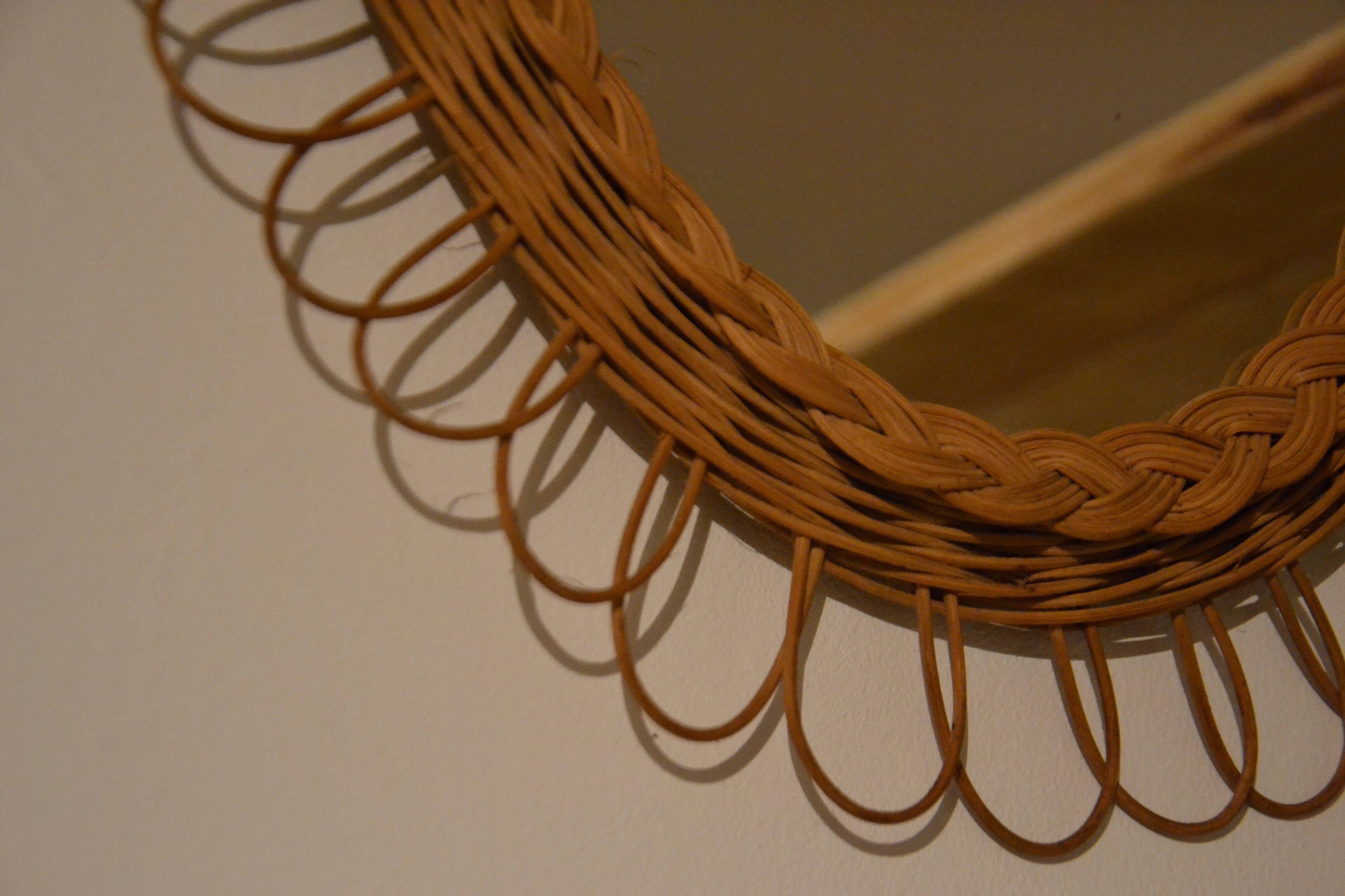 Mirror rattan Sun 45 x 36 cm