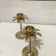 Pair of brass candle holders
