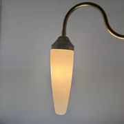 Ancienne applique col de cygne en opaline vintage