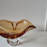 Amber glass cup