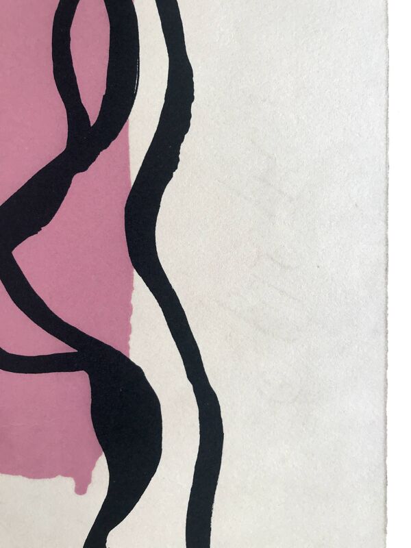 Fernand Leger, Profil à la fleur, c. 1948. Lithographie signée et timbrée