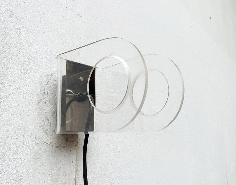 German wall lamps model 540 from the mid-century space age in the style of Gino Sarfatti, 1960s, set of 2.