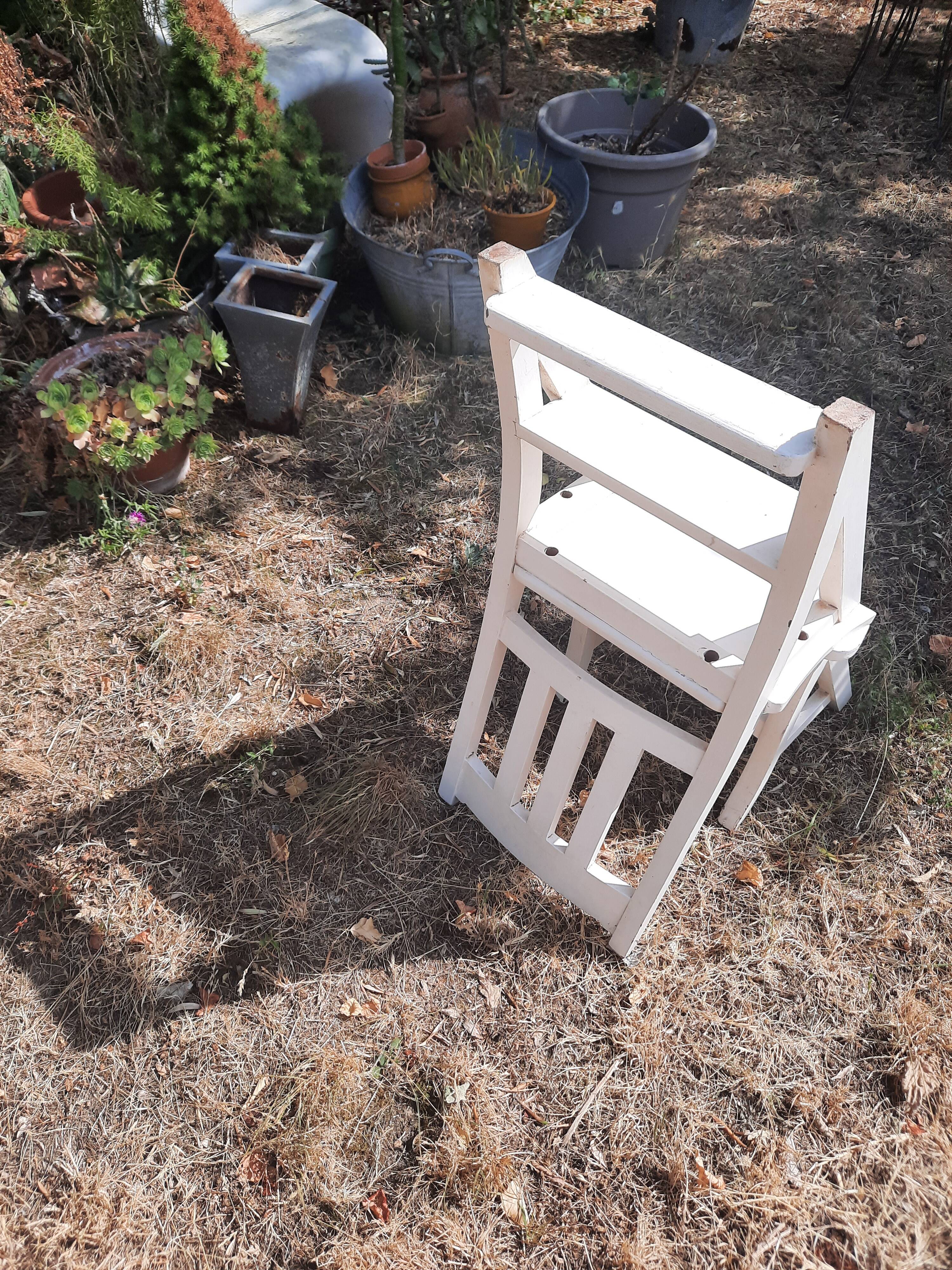 step stool/library chair