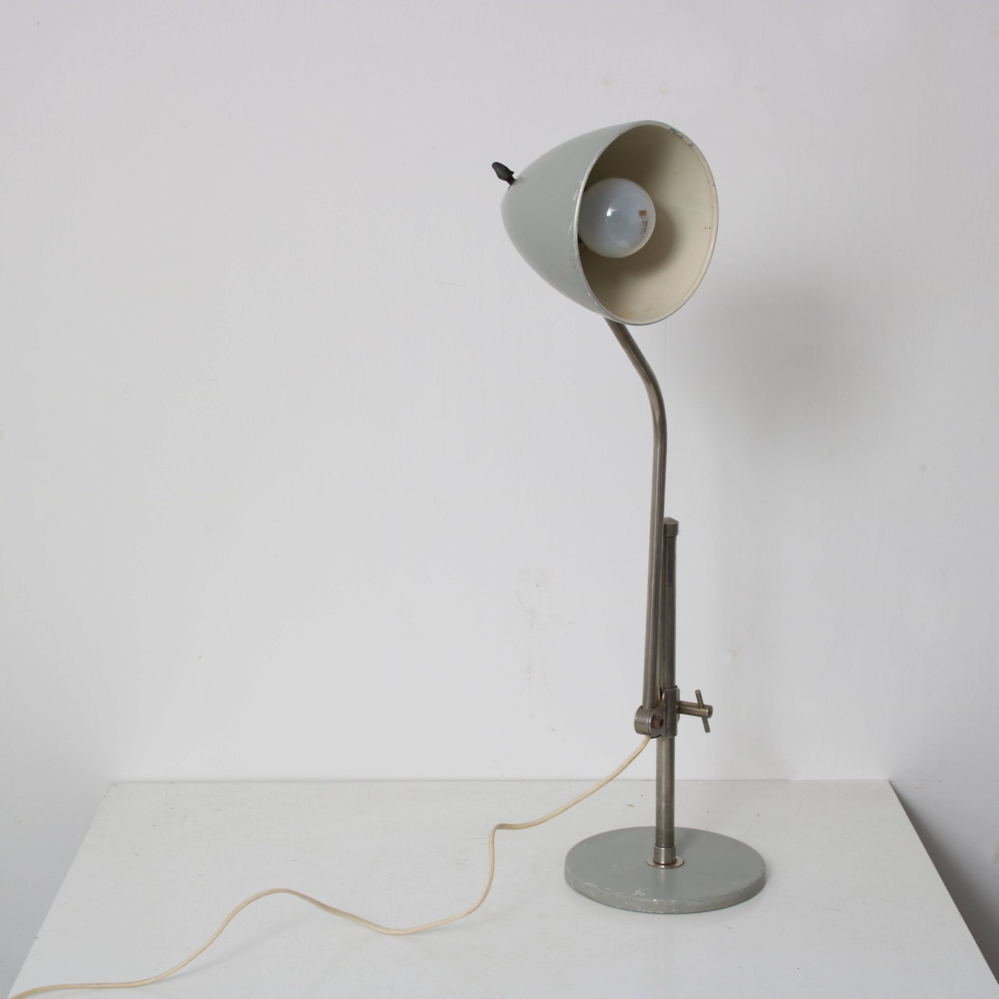 1950s Adjustable industrial desk lamp by Hala, Netherlands