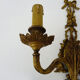 Vintage wall lamp decorated with ribbon and grape. Louis XVI style. XIXth