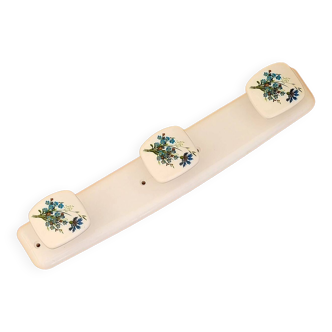 Syla vintage blue flower coat rack