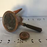 Old copper chocolate maker