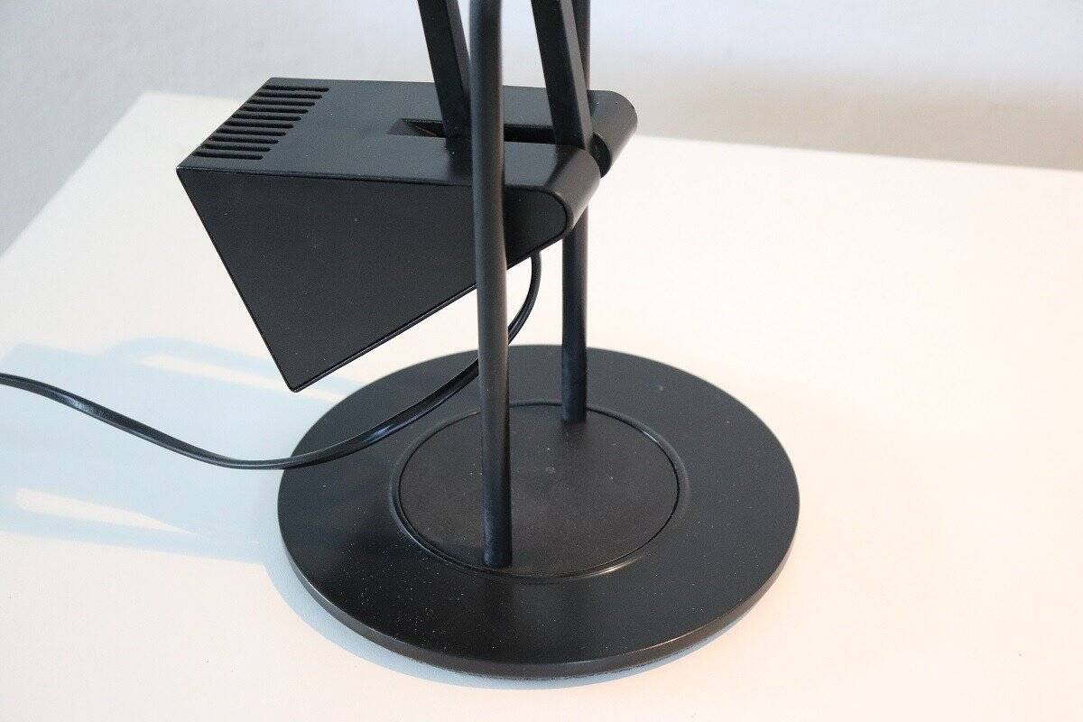 Black Metal Postmodern Table Lamp By Fridolin Naef For Luxo, 1980s
