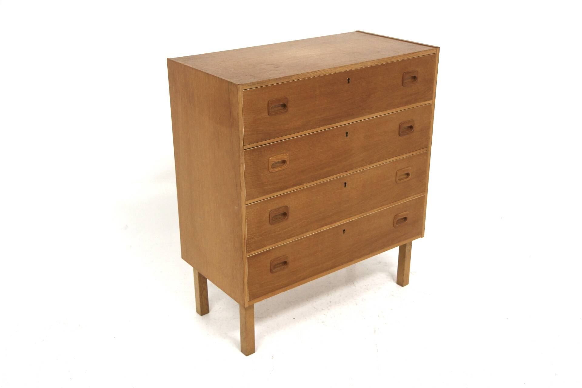 Scandinavian oak chest of drawers, bedside table, Sweden, 1970