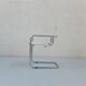 6 chaises Fasem Italia chrome et cuir blanc