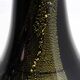 Vase en verre Theresienthal noir et or 1970