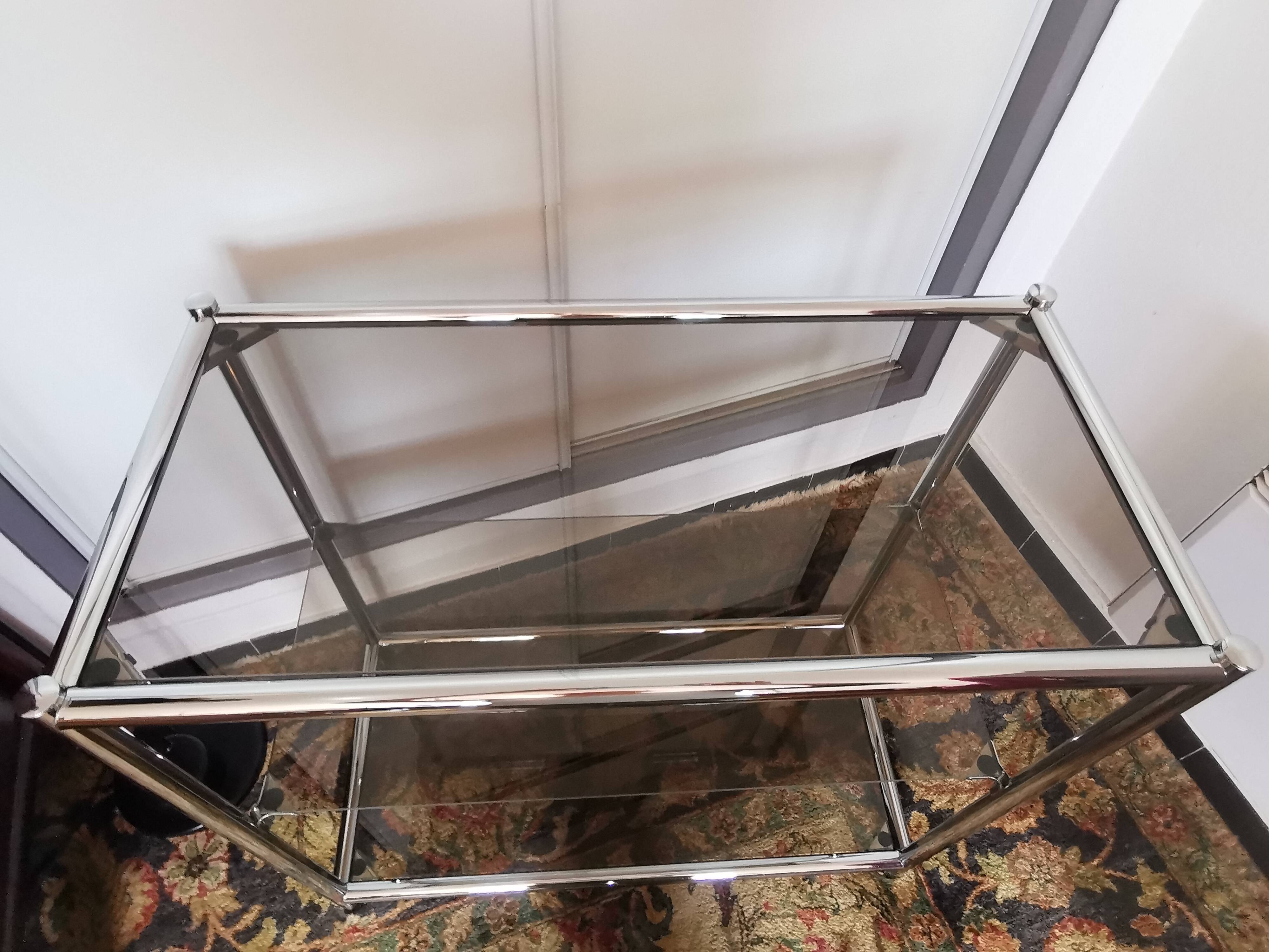 Chrome glass shelf 70 years