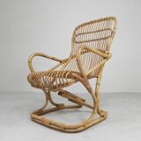 Bamboo armchair by Tito Agnoli, 1960s