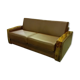 Art Deco leather convertible sofa