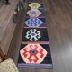 Tapis couloir kilim Oushak à tissage plat 58x268 cm