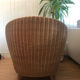 Wide rattan armchair Olivier Shrought