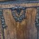 Double cupboard doors in carved oak, 20th century
