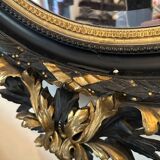 Old stucco frame mirror