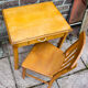 Old children's table with chair