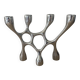 Vintage aluminium cast iron candlestick