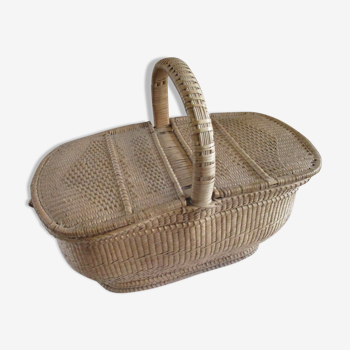 Basket wicker early 20th