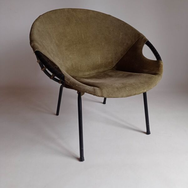 Fauteuil ballon design Lusch & Co des années 60