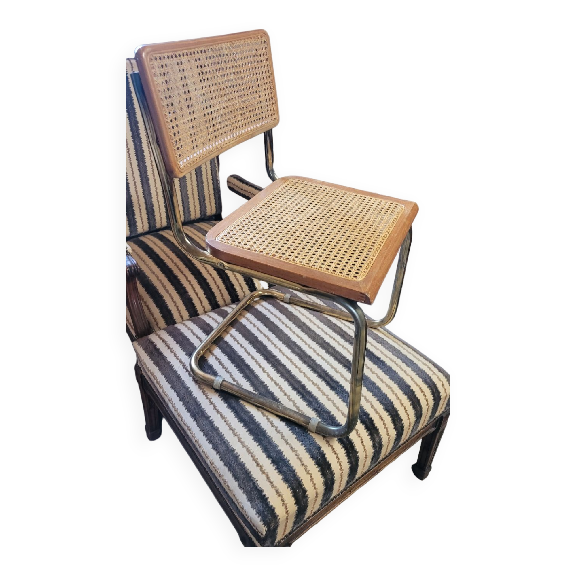 Chaise  de Marcel Breuer en cannage modèle B32