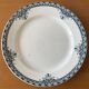 6 antique flat plates in Saint-Amand earthenware (Nord)