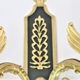 Pair of empire-style bronze wall light