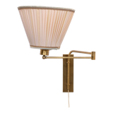 Brass harmonica scissor wall lamp 1960s holland