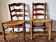 Set of 2 beautiful straw chairs.
