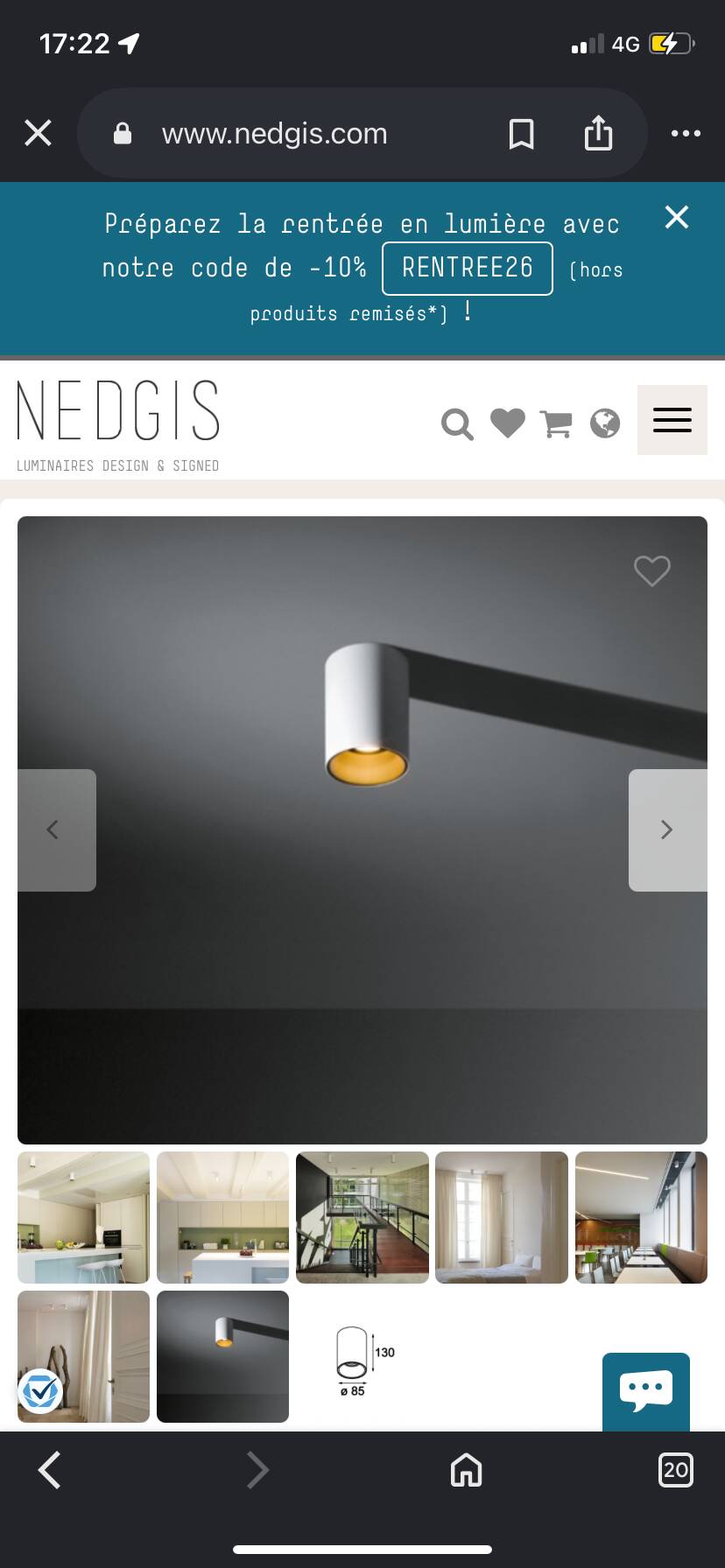 Modular tube ceiling light