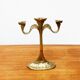 Vintage Brutalist Bronze Candle Holder
