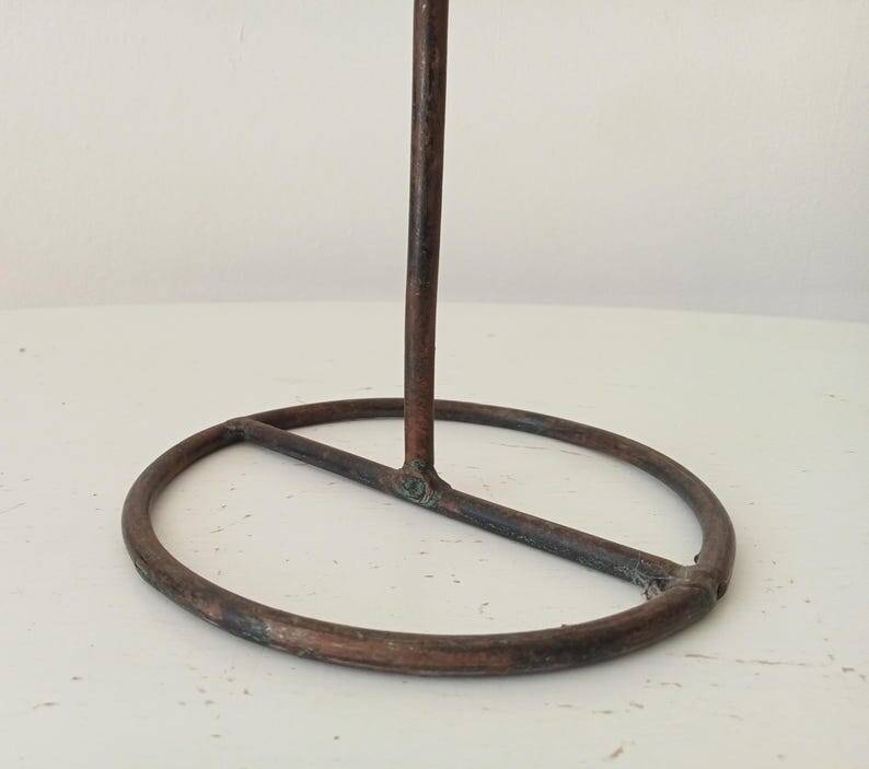 Vintage brutalist chandelier in wrought iron