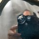 Verceram France's iridescent black and white vintage cheese platter