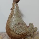 Coq en céramique craquelée athezza