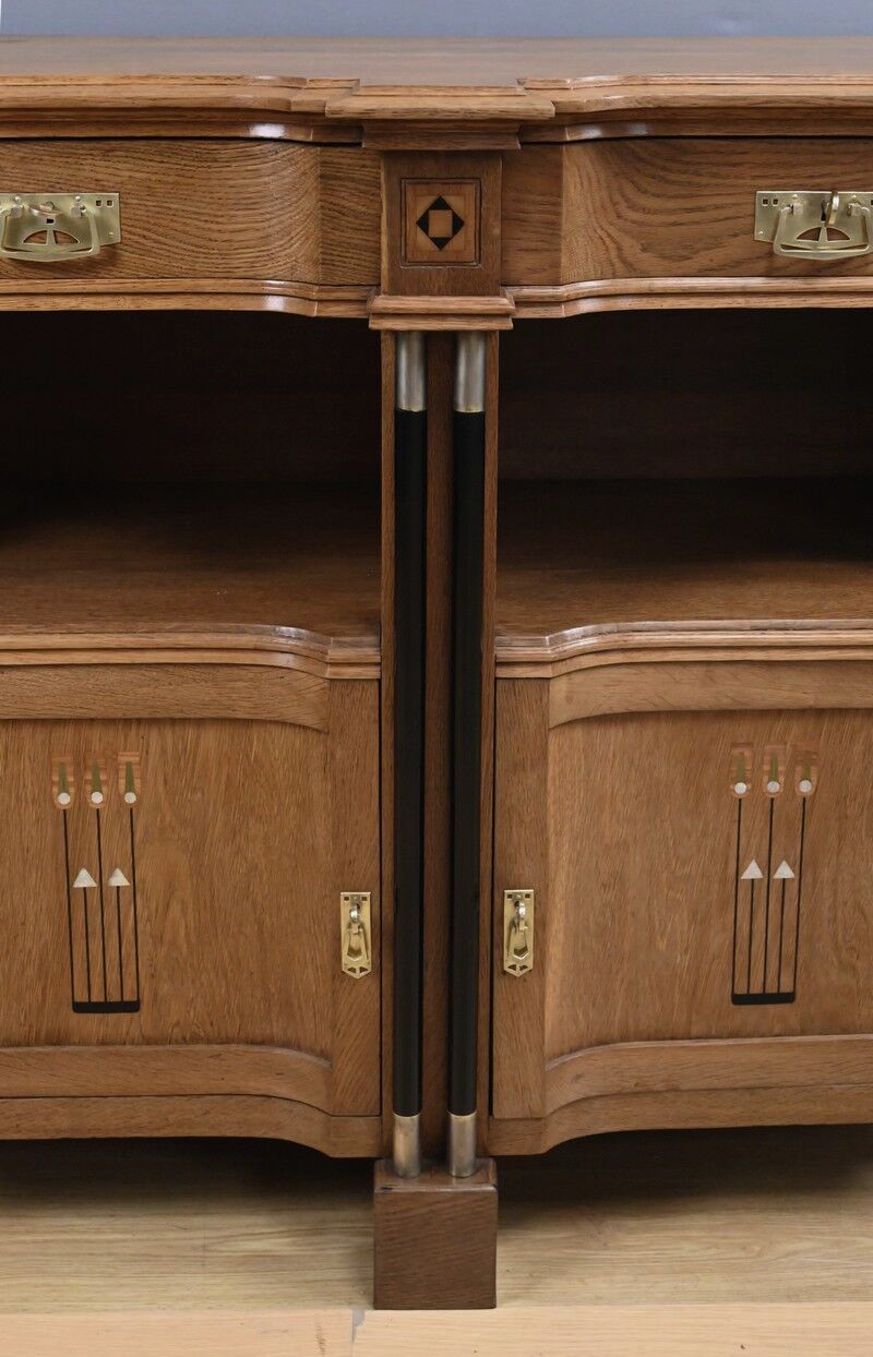 Oak dessert buffet in the style of Gustave Serrurier-Bovy, Art Deco – 1930