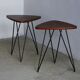 Pair de tables d'appoint des années 50 - Design italien - Décoration vintage - Isa - Campo - Medea