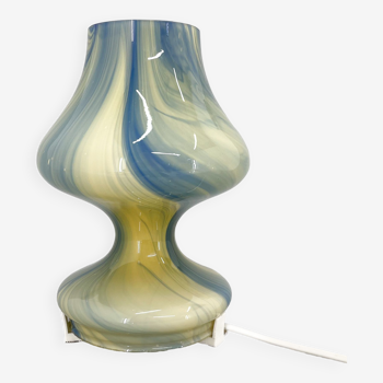 1970s All Glass Table Lamp, Czechoslovakia