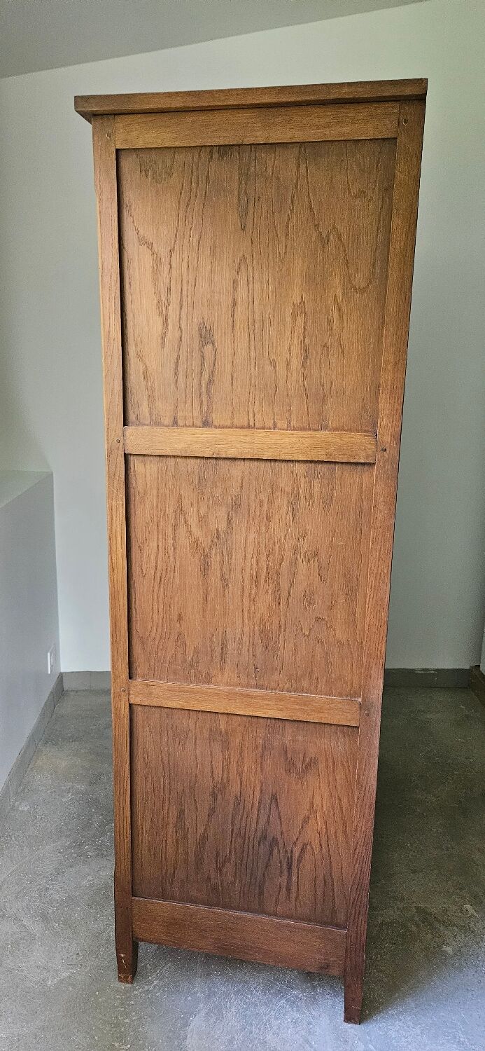 Parisian wardrobe storage cabinet oak wood
