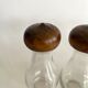 Lot de pots d’épices verre et bois